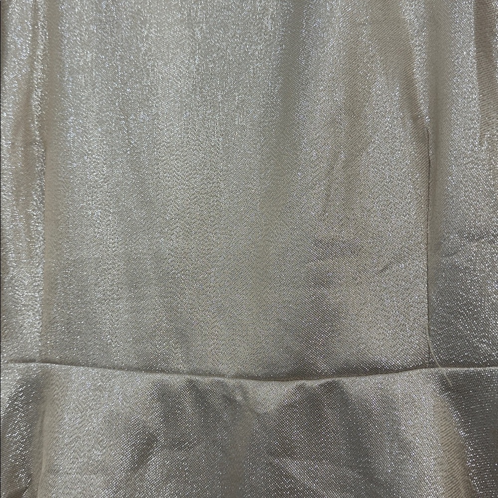 Dainty Jewells Shimmering Cream Midi Dress - Picture 3 of 4